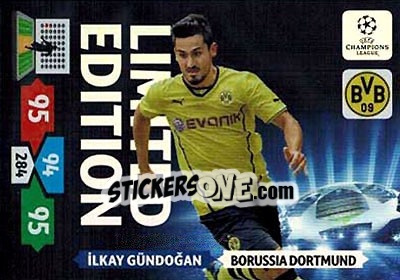 Figurina Ilkay Gündoğan - UEFA Champions League 2013-2014. Adrenalyn XL - Panini