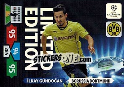 Sticker Ilkay Gündoğan - UEFA Champions League 2013-2014. Adrenalyn XL - Panini