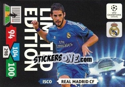 Cromo Isco - UEFA Champions League 2013-2014. Adrenalyn XL - Panini