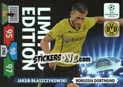 Sticker Jakub Błaszczykowski - UEFA Champions League 2013-2014. Adrenalyn XL - Panini