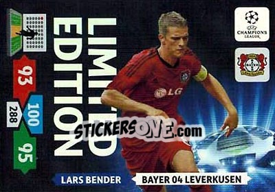 Sticker Lars Bender - UEFA Champions League 2013-2014. Adrenalyn XL - Panini
