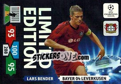 Sticker Lars Bender - UEFA Champions League 2013-2014. Adrenalyn XL n. LE-LB - Panini