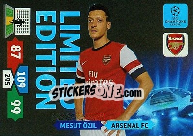 Sticker Mesut Özil - UEFA Champions League 2013-2014. Adrenalyn XL n. LE-MO - Panini