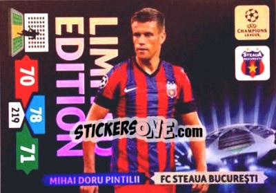Sticker Mihai Pintilii - UEFA Champions League 2013-2014. Adrenalyn XL n. LE-MP - Panini