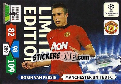 Sticker Robin van Persie - UEFA Champions League 2013-2014. Adrenalyn XL n. LE-RVP - Panini