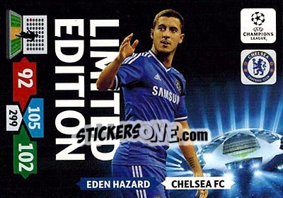 Sticker Eden Hazard - UEFA Champions League 2013-2014. Adrenalyn XL n. XXL-EH - Panini