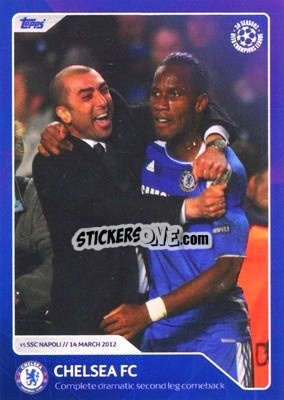 Sticker Chelsea FC - Complete dramatic second leg comeback (14 March 2012) - 30 Seasons UEFA Champions League - Topps