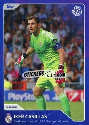 Figurina Iker Casillas - Most clean sheets in UEFA Champions League (1999-2020)