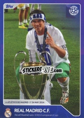 Cromo Real Madrid CF - Real Madrid wins 10th European Cup (24 May 2014)