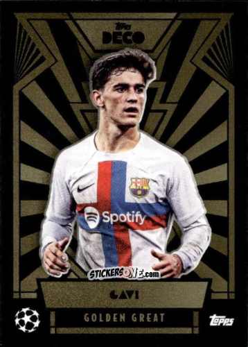 Figurina Gavi - Deco UEFA 2022-2023 n. 109 - Topps