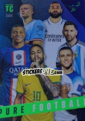 Sticker Erling Haaland / Karim Benzema / Kylian Mbappé / Lionel Messi / Neymar Jr / Phil Foden - Top Class 2023 n. 266 - Panini