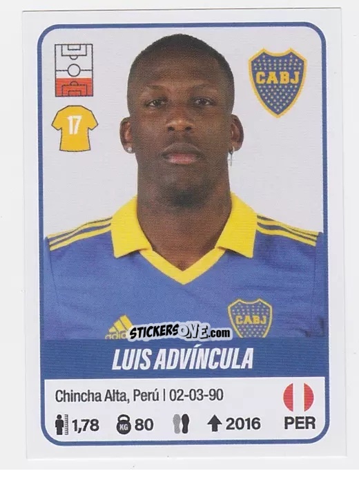 Cromo Luis Advíncula - Fútbol Argentino 2023 n. 108 - Panini