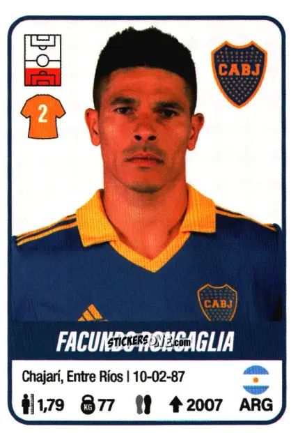 Sticker Facundo Roncaglia - Fútbol Argentino 2023 n. 109 - Panini
