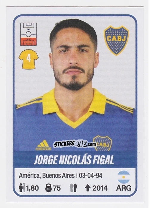 Cromo Jorge Nicolás Figal - Fútbol Argentino 2023 n. 110 - Panini
