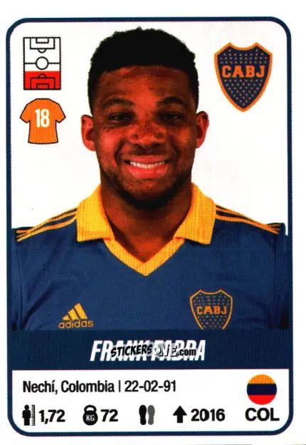 Sticker Frank Fabra - Fútbol Argentino 2023 n. 111 - Panini