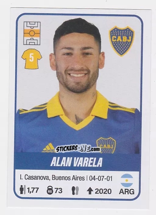 Cromo Alan Varela - Fútbol Argentino 2023 n. 115 - Panini