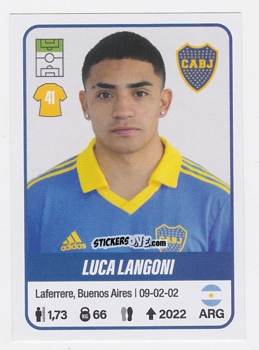 Cromo Luca Langoni - Fútbol Argentino 2023 n. 120 - Panini