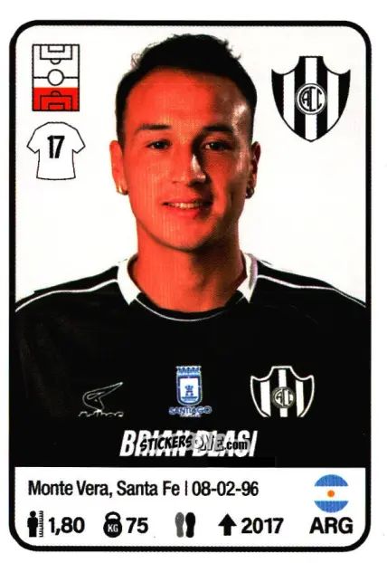 Cromo Brian Blasi - Fútbol Argentino 2023 n. 129 - Panini