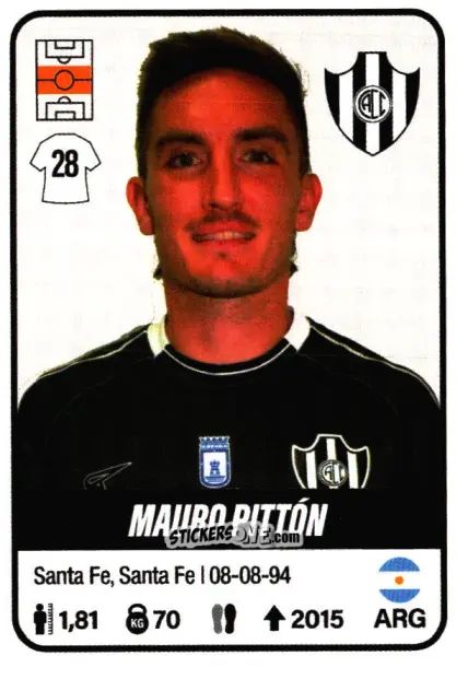Sticker Mauro Pittón - Fútbol Argentino 2023 n. 132 - Panini