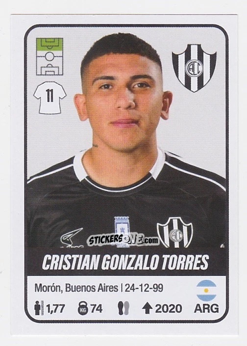 Cromo Cristian Gonzalo Torres - Fútbol Argentino 2023 n. 137 - Panini