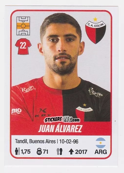 Figurina Juan Pablo Álvarez - Fútbol Argentino 2023 n. 149 - Panini