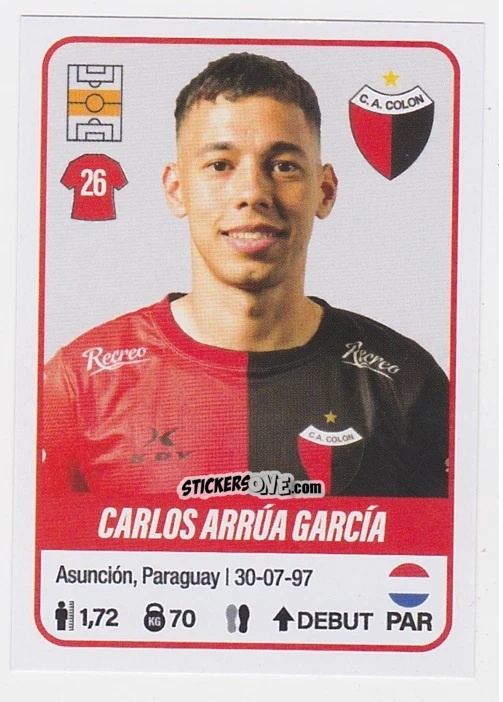 Figurina Carlos Arrua García - Fútbol Argentino 2023 n. 151 - Panini