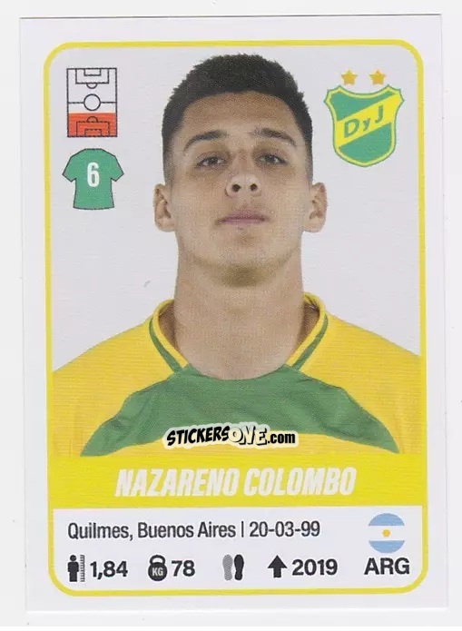 Figurina Nazareno Colombo - Fútbol Argentino 2023 n. 163 - Panini