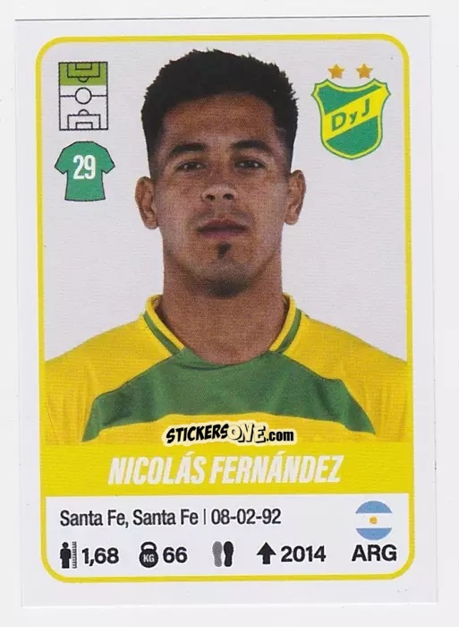 Cromo Nicolás Fernández - Fútbol Argentino 2023 n. 172 - Panini