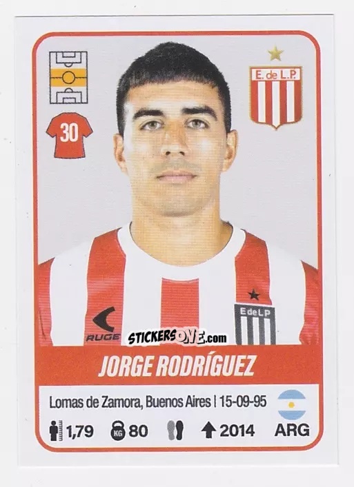 Figurina Jorge Rodríguez - Fútbol Argentino 2023 n. 182 - Panini