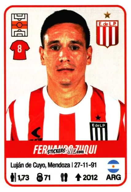Sticker Fernando Zuqui - Fútbol Argentino 2023 n. 185 - Panini