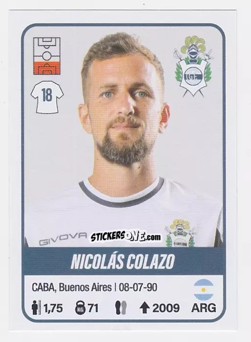 Cromo Nicolás Colazo - Fútbol Argentino 2023 n. 194 - Panini