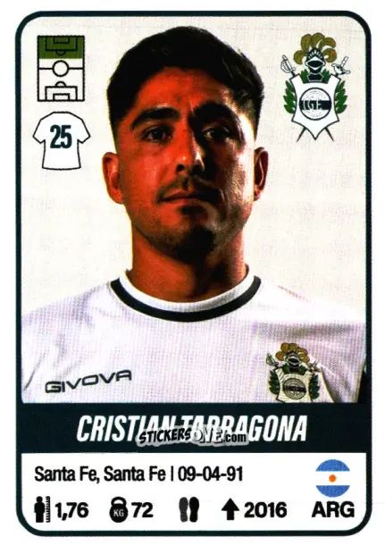 Sticker Cristian Tarragona - Fútbol Argentino 2023 n. 203 - Panini