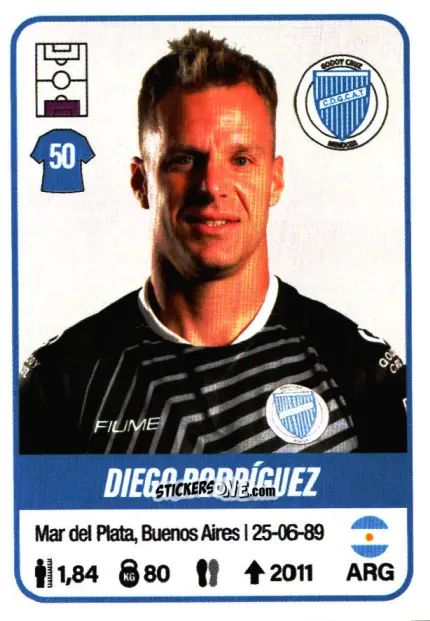 Sticker Diego Rodríguez - Fútbol Argentino 2023 n. 209 - Panini