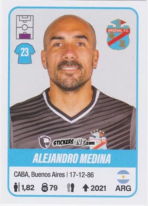 Sticker Alejandro Medina - Fútbol Argentino 2023 n. 22 - Panini