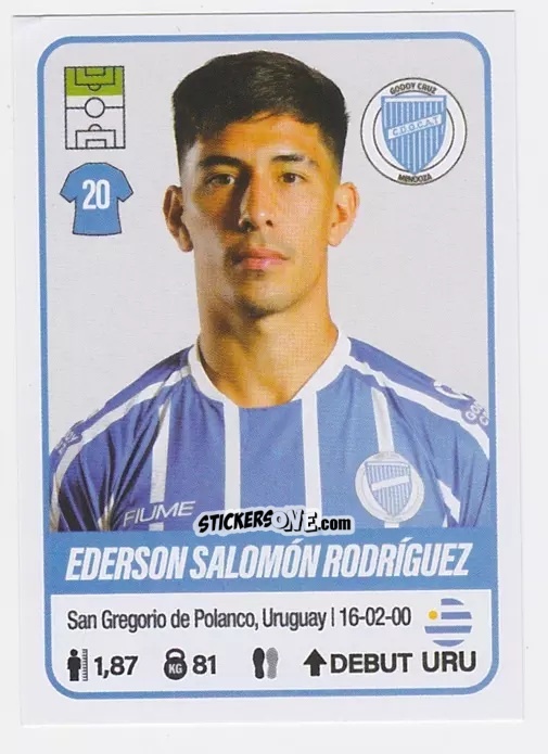 Figurina Ederson Salomón Rodríguez - Fútbol Argentino 2023 n. 221 - Panini