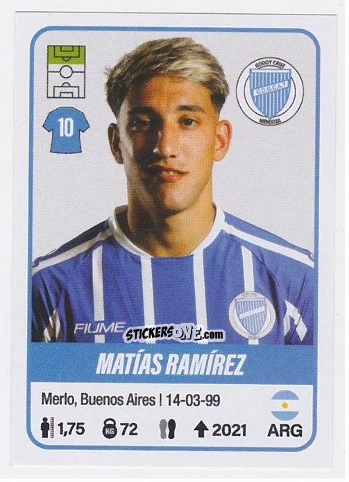 Figurina Matías Ramírez - Fútbol Argentino 2023 n. 223 - Panini