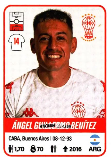 Figurina Ángel Guillermo Benítez - Fútbol Argentino 2023 n. 227 - Panini