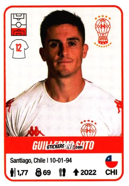 Sticker Guillermo Soto - Fútbol Argentino 2023 n. 229 - Panini