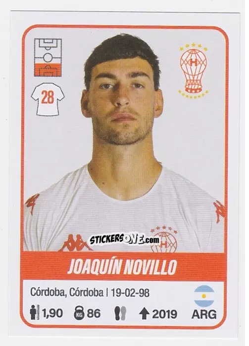 Cromo Joaquín Novillo - Fútbol Argentino 2023 n. 230 - Panini