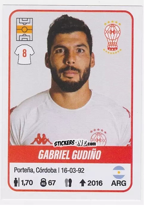 Cromo Gabriel Gudiño - Fútbol Argentino 2023 n. 234 - Panini