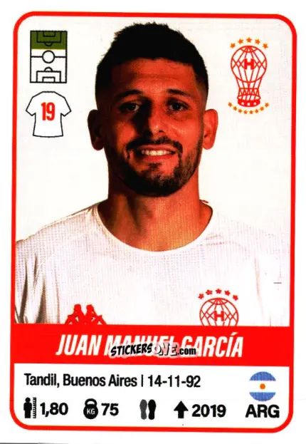 Sticker Juan Manuel García - Fútbol Argentino 2023 n. 241 - Panini