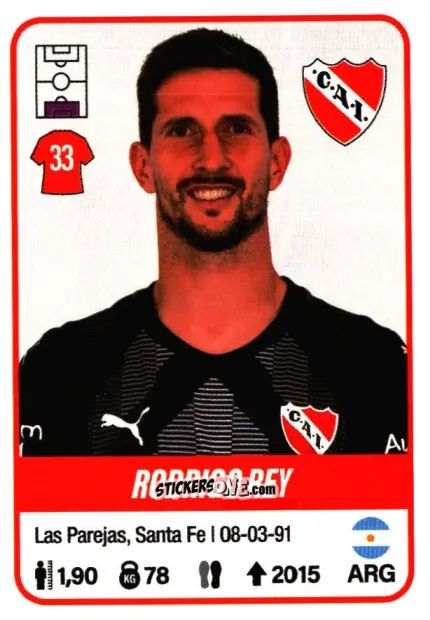 Sticker Rodrigo Rey - Fútbol Argentino 2023 n. 243 - Panini