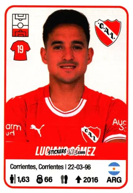Sticker Luciano Gómez - Fútbol Argentino 2023 n. 245 - Panini