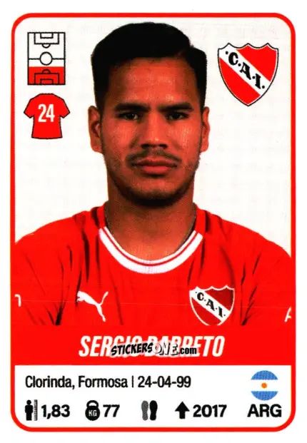 Cromo Sergio Barreto - Fútbol Argentino 2023 n. 246 - Panini