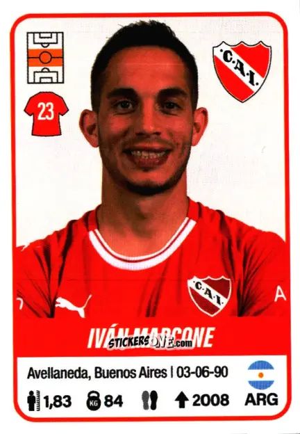 Sticker Iván Marcone - Fútbol Argentino 2023 n. 250 - Panini