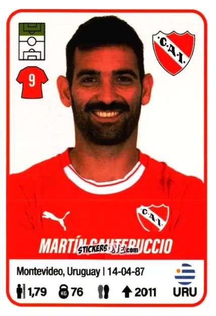Cromo Martín Cauteruccio - Fútbol Argentino 2023 n. 256 - Panini