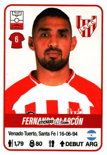 Sticker Fernando Alarcón - Fútbol Argentino 2023 n. 262 - Panini
