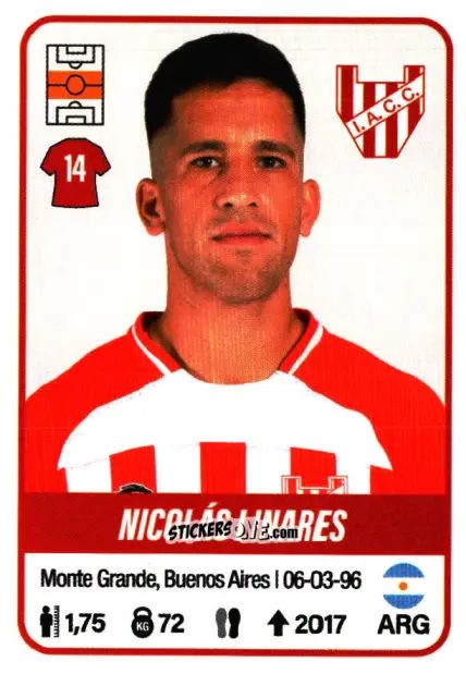 Sticker Nicolás Linares - Fútbol Argentino 2023 n. 266 - Panini