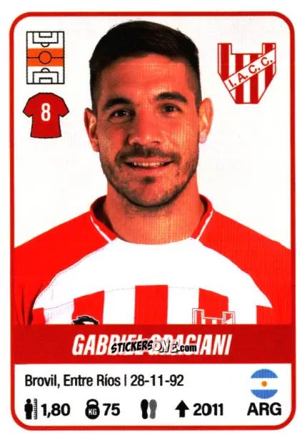 Cromo Gabriel Graciani - Fútbol Argentino 2023 n. 269 - Panini