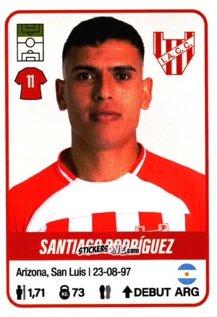 Sticker Santiago Rodriguez - Fútbol Argentino 2023 n. 273 - Panini